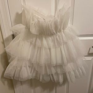 Altar’d State tulle white dress - XL